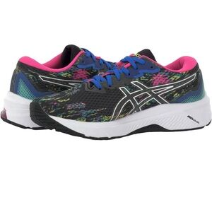 ASIC Women’s GT-1000 11 Black & Multicolor Flyte Rainbow Running Shoes Size 6
